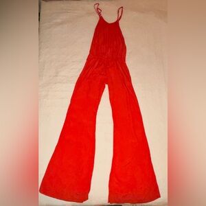 Flynn Skye Wide legged Jumpsuit, Bright Coral, Size 1 (Sold Out)